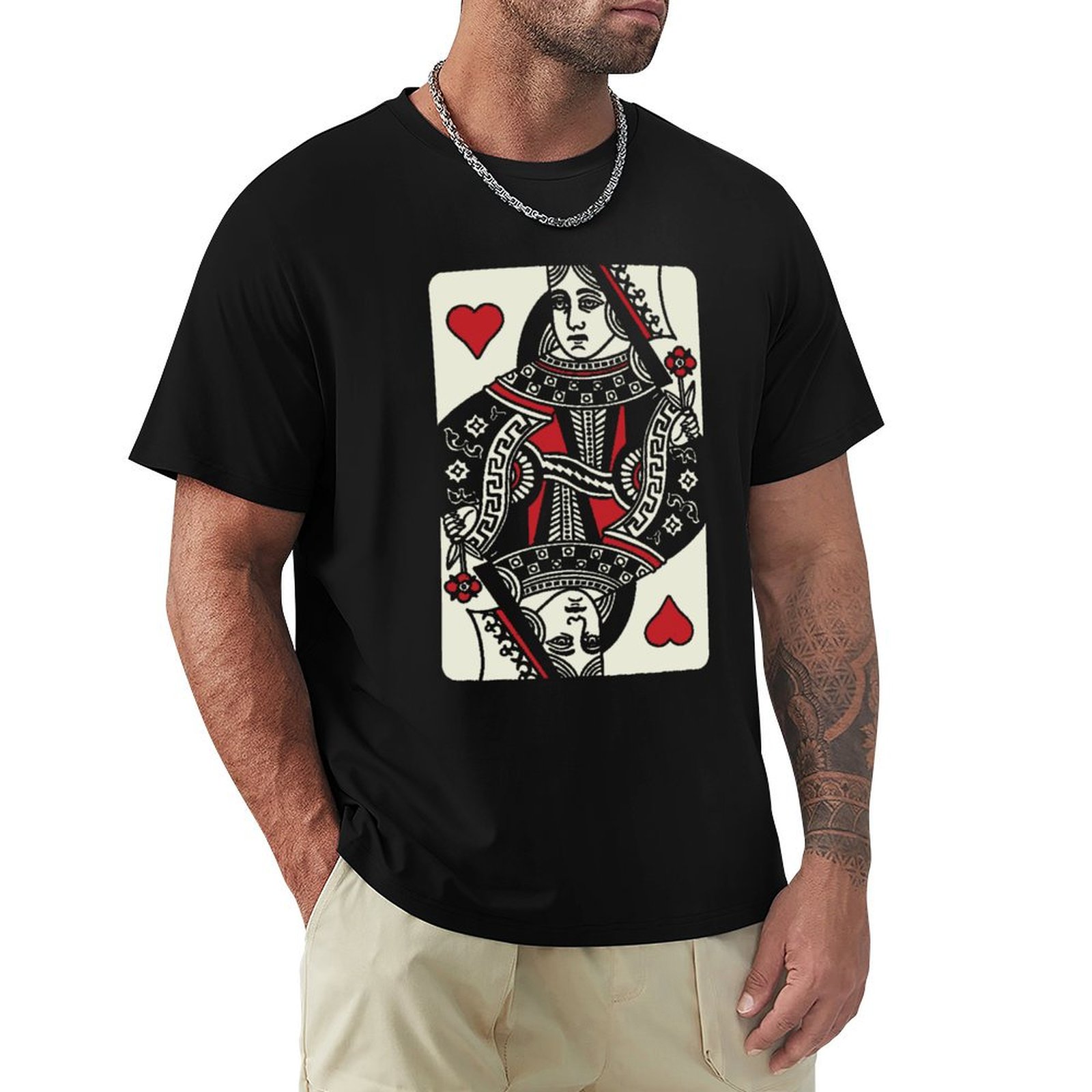 Queen Street Fashion - تي شيرت Queen of Hearts تي