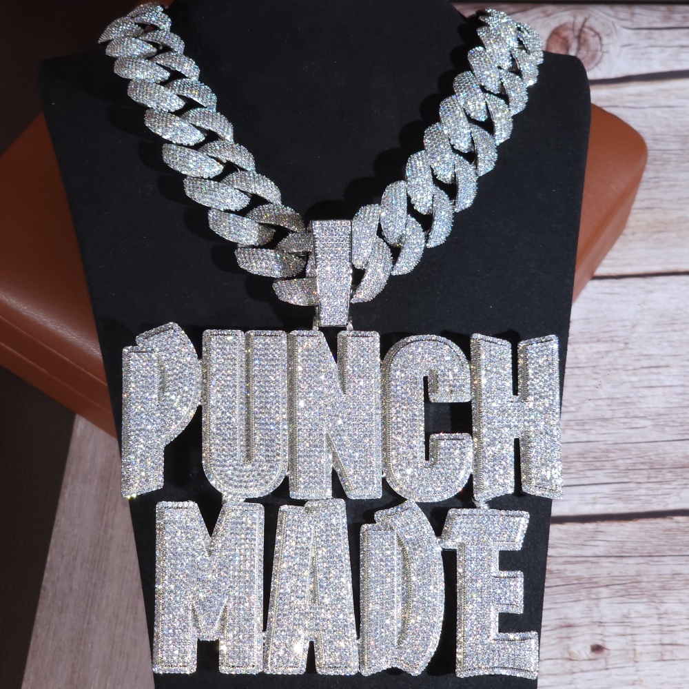Street Fashion Name - ICEC مخصص الهيب هوب اسم قلادة