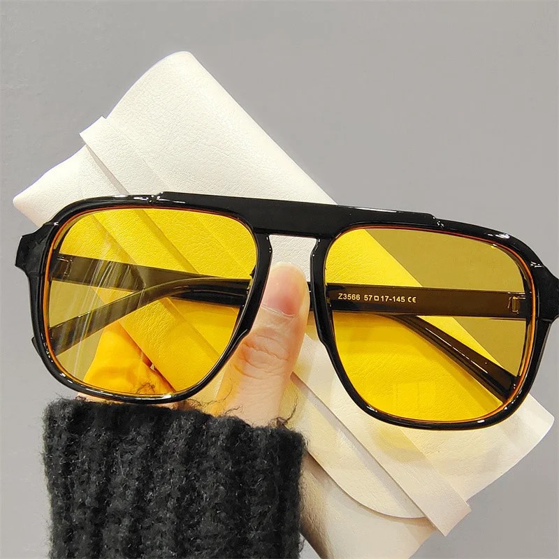 نظارات شمسية جديدة بإطار كبير  - مراجعة Street Fashion Glasses وسعره