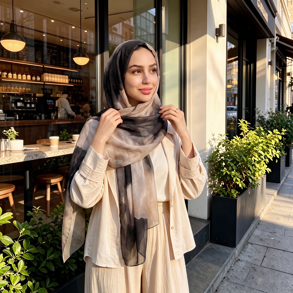 شال باشمينا نسائي 2026، باندان - مراجعة Street Fashion Hijab وسعره