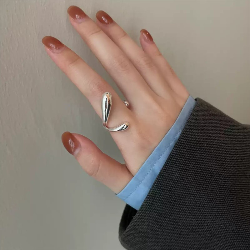 PANJBJ 925 فضة غير النظامية ال - مراجعة Street Fashion Rings وسعره