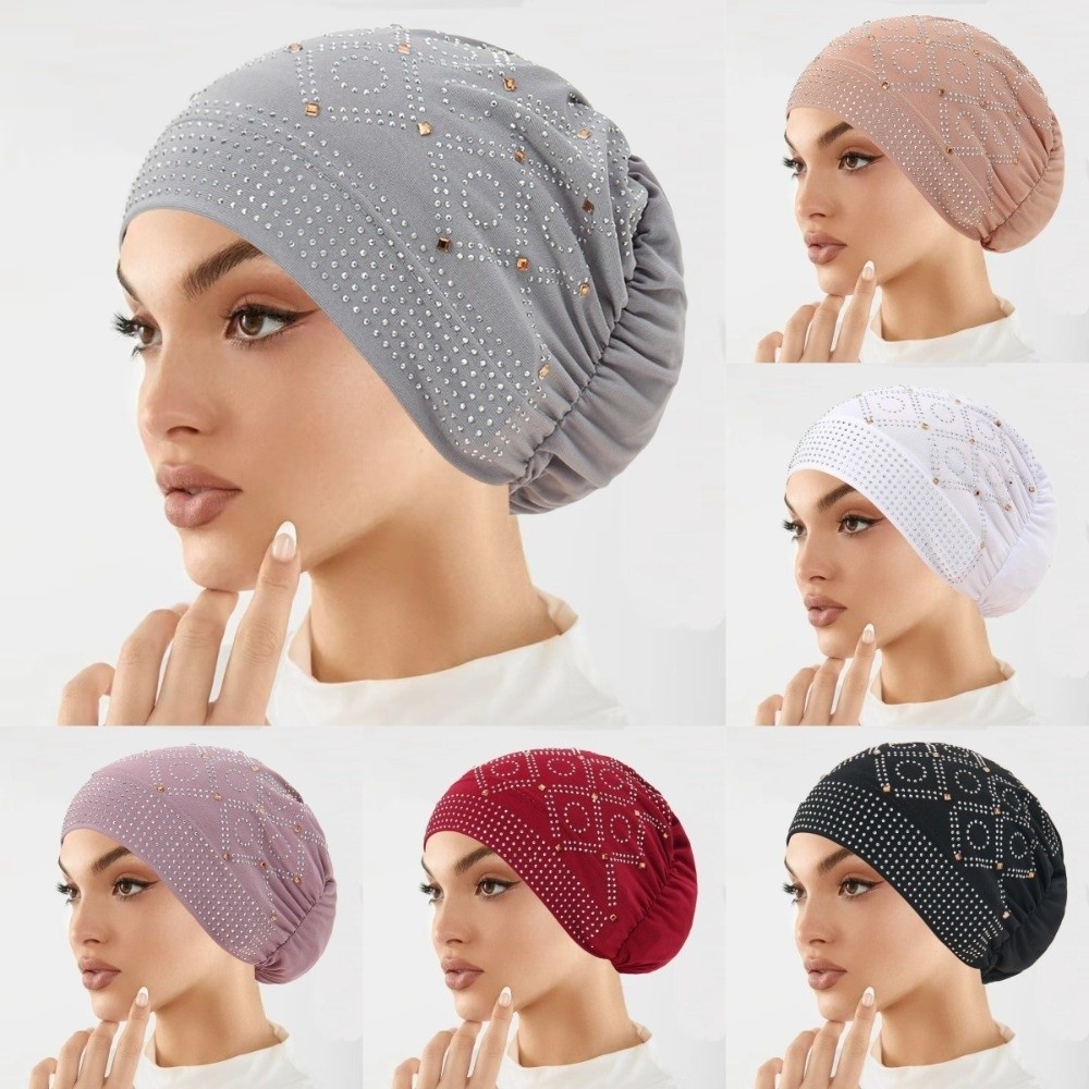 قبعة حجاب نسائية مريحة مرصعة ب - مراجعة Street Fashion Hijab وسعره