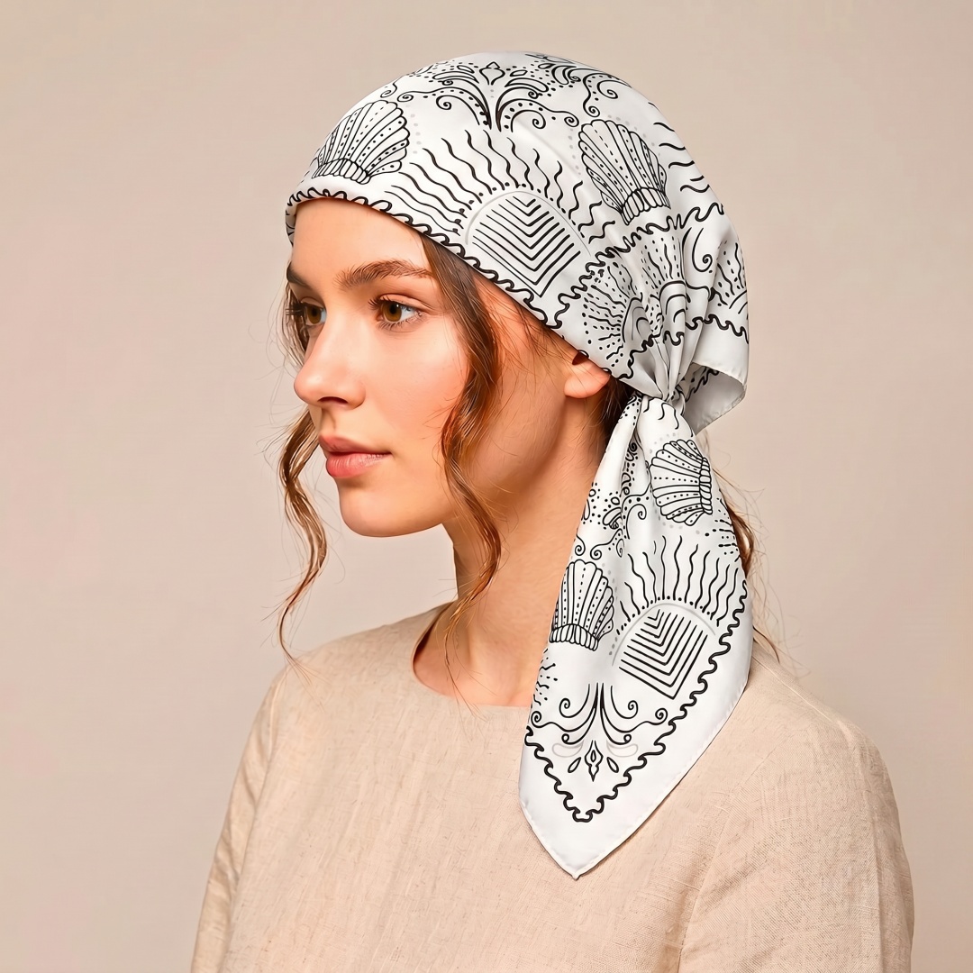 وشاح نسائي، حجاب، وشاح رأس مرب - مراجعة Street Fashion Hijab وسعره