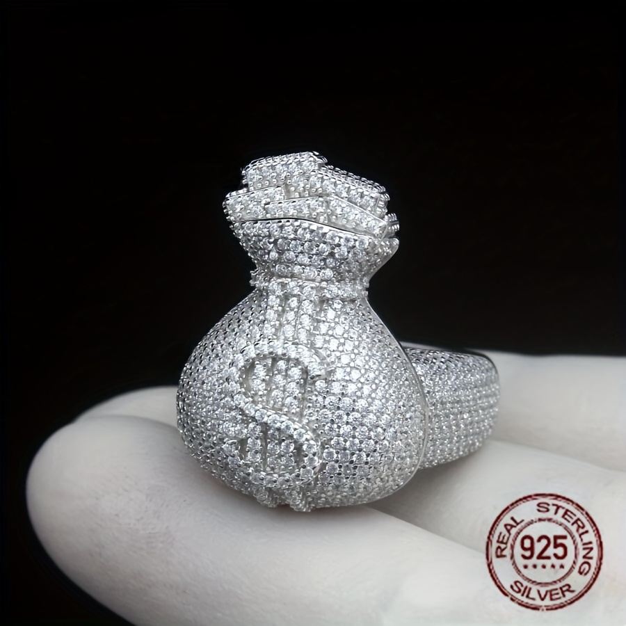 فريد الرجال 925 فضة الجليد خار - مراجعة Street Fashion Rings وسعره