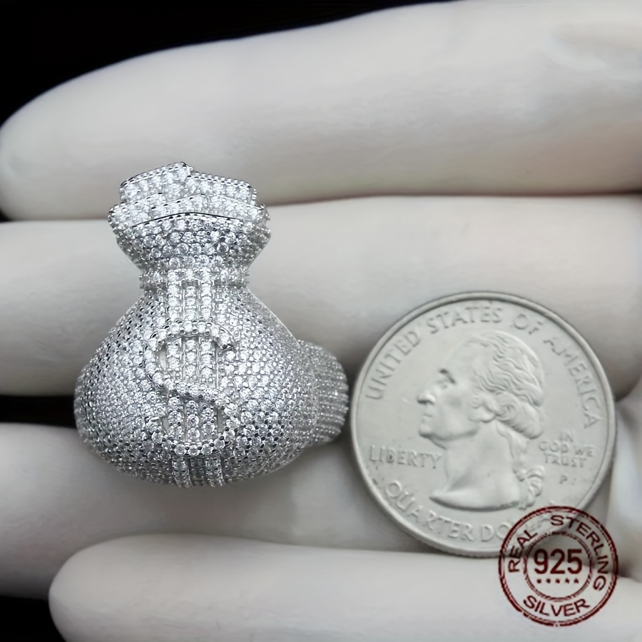 فريد الرجال 925 فضة الجليد خار - مراجعة Street Fashion Rings وسعره