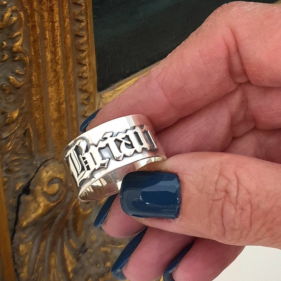 12 مللي متر الرجال القوطية خوا - مراجعة Street Fashion Rings وسعره