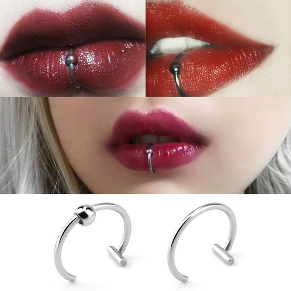 خاتم أنف مزيف من الفولاذ المقا - مراجعة Street Fashion Rings وسعره